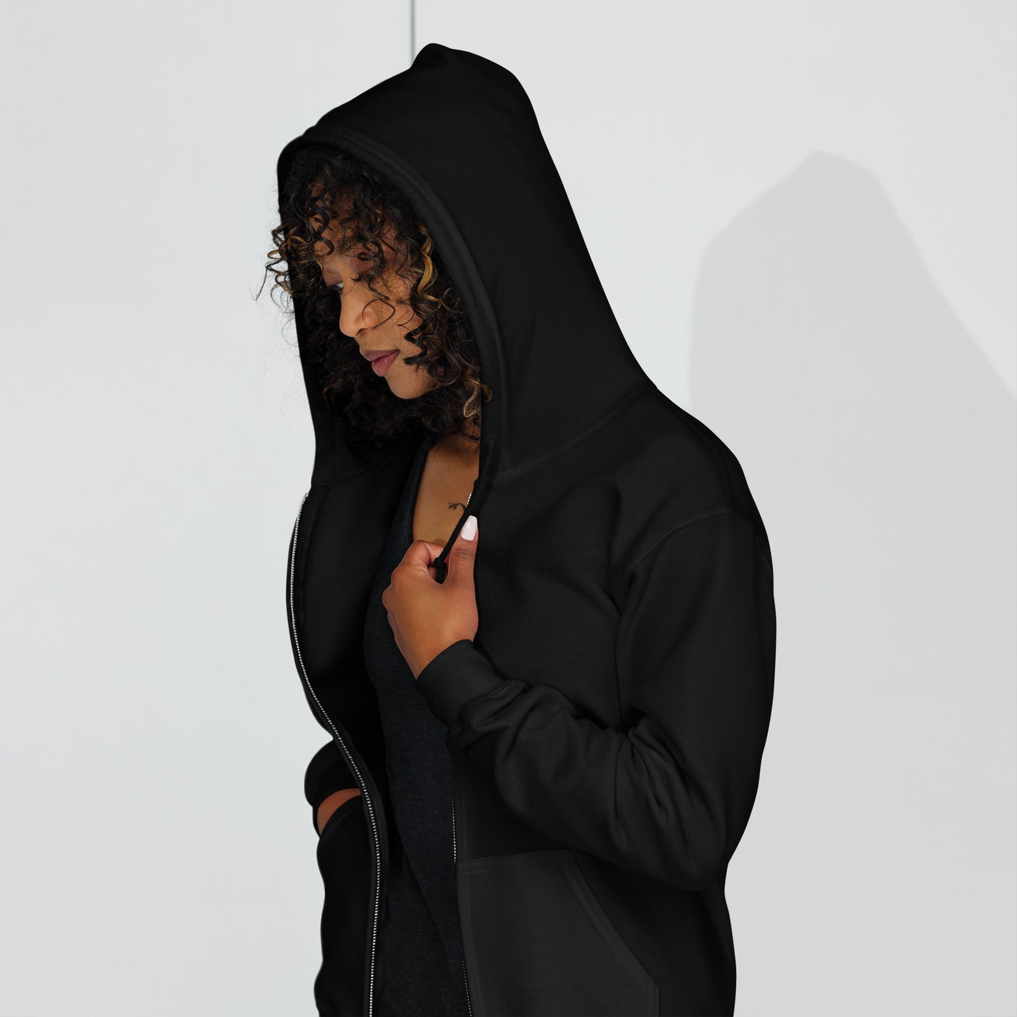 "I Know Your Search History" Unisex zip hoodie- Black Wavy Font- 4 Color Options