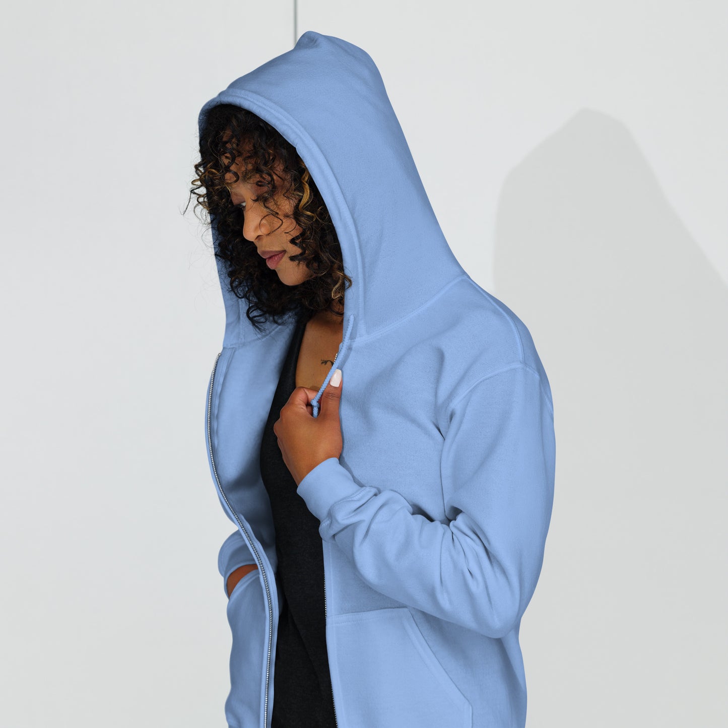 "I Know Your Search History" Unisex zip hoodie - Black Bold Font - 3 Color Options