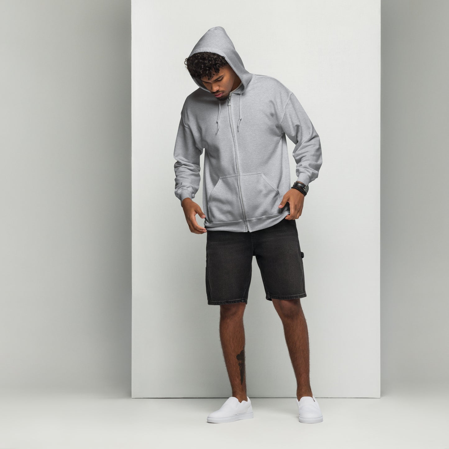 "I Know Your Search History" Unisex zip hoodie - Black Bold Font - 3 Color Options
