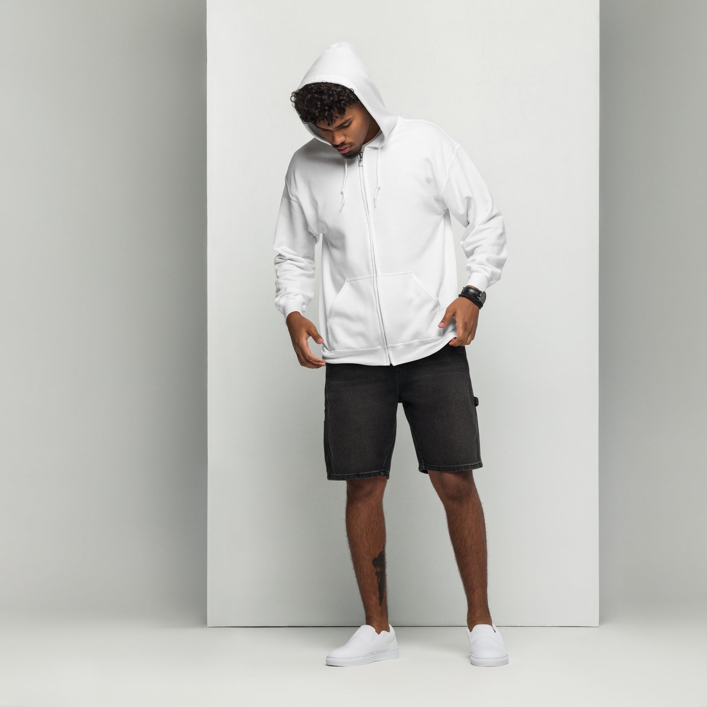"I Know Your Search History" Unisex zip hoodie - Black Bold Font - 3 Color Options