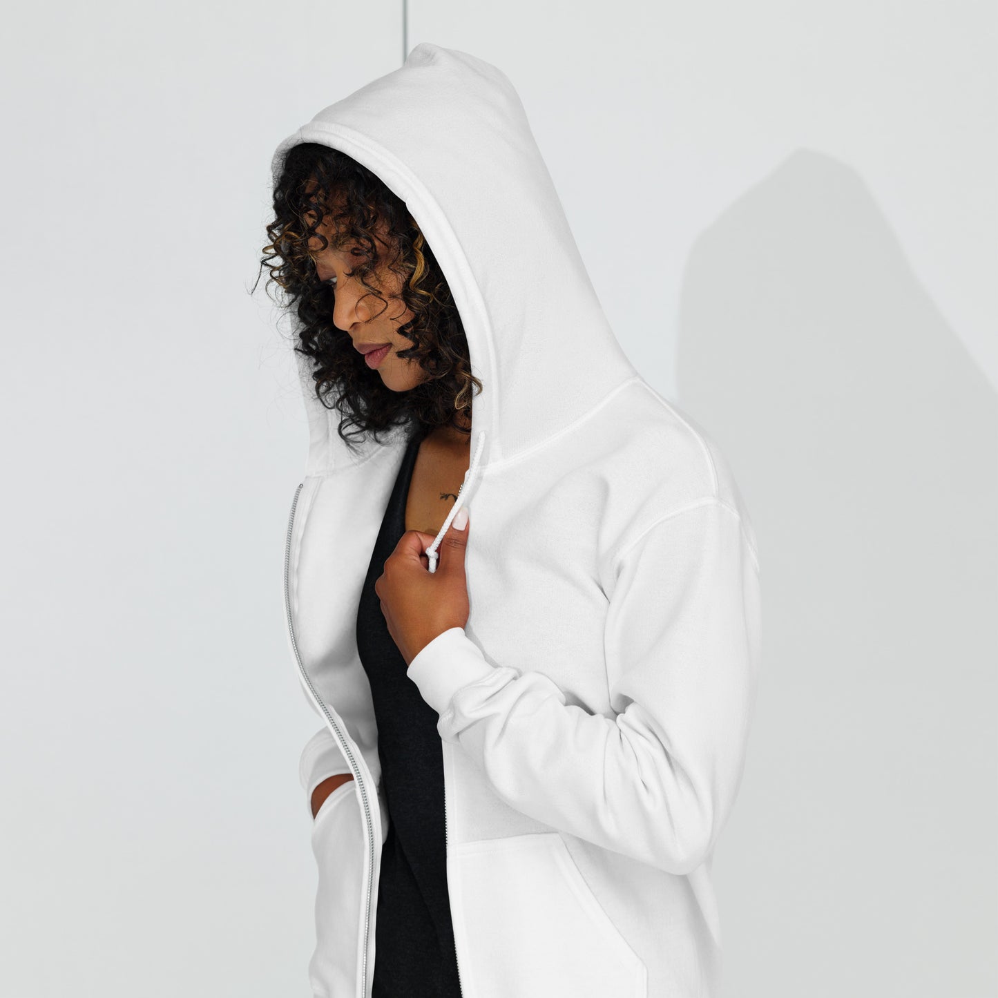 "I Know Your Search History" Unisex zip hoodie - Black Bold Font - 3 Color Options