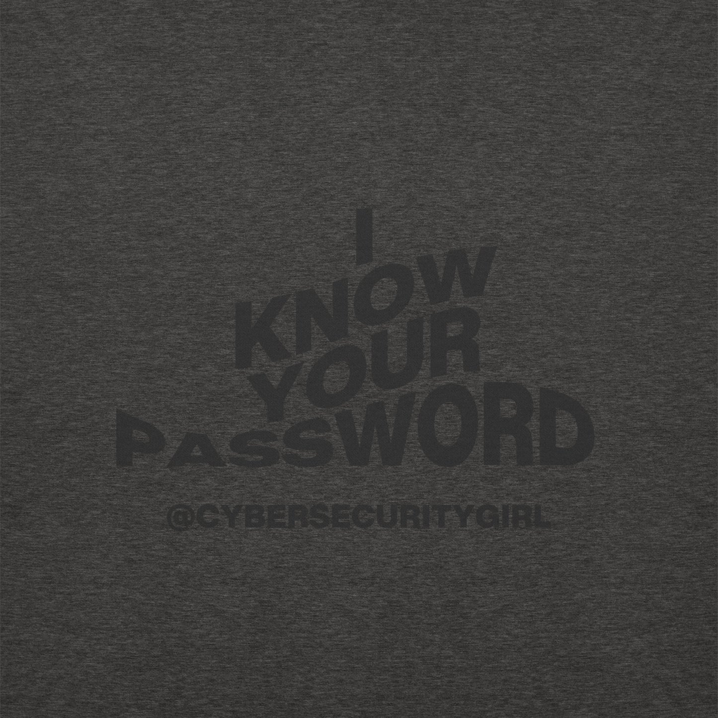 "I Know Your Password" Unisex Sweatshirt- Wavy Font- 4 Color Options