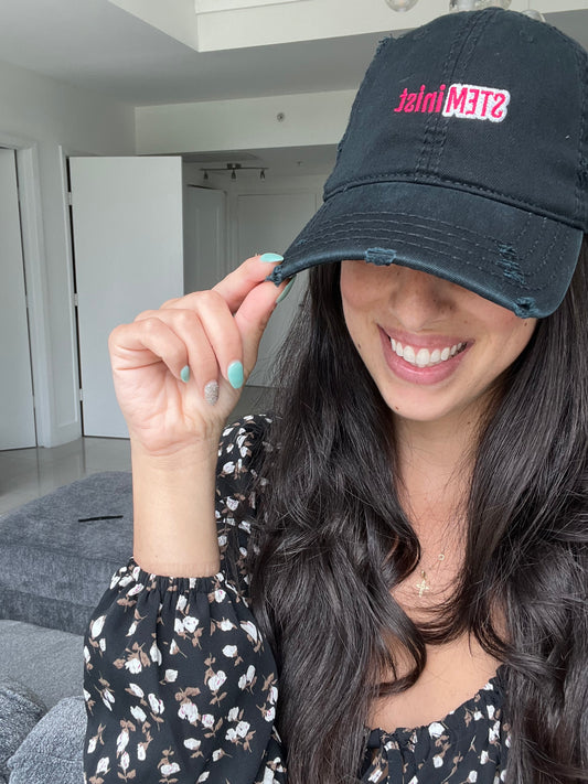 STEMinist Distressed Dad Hat