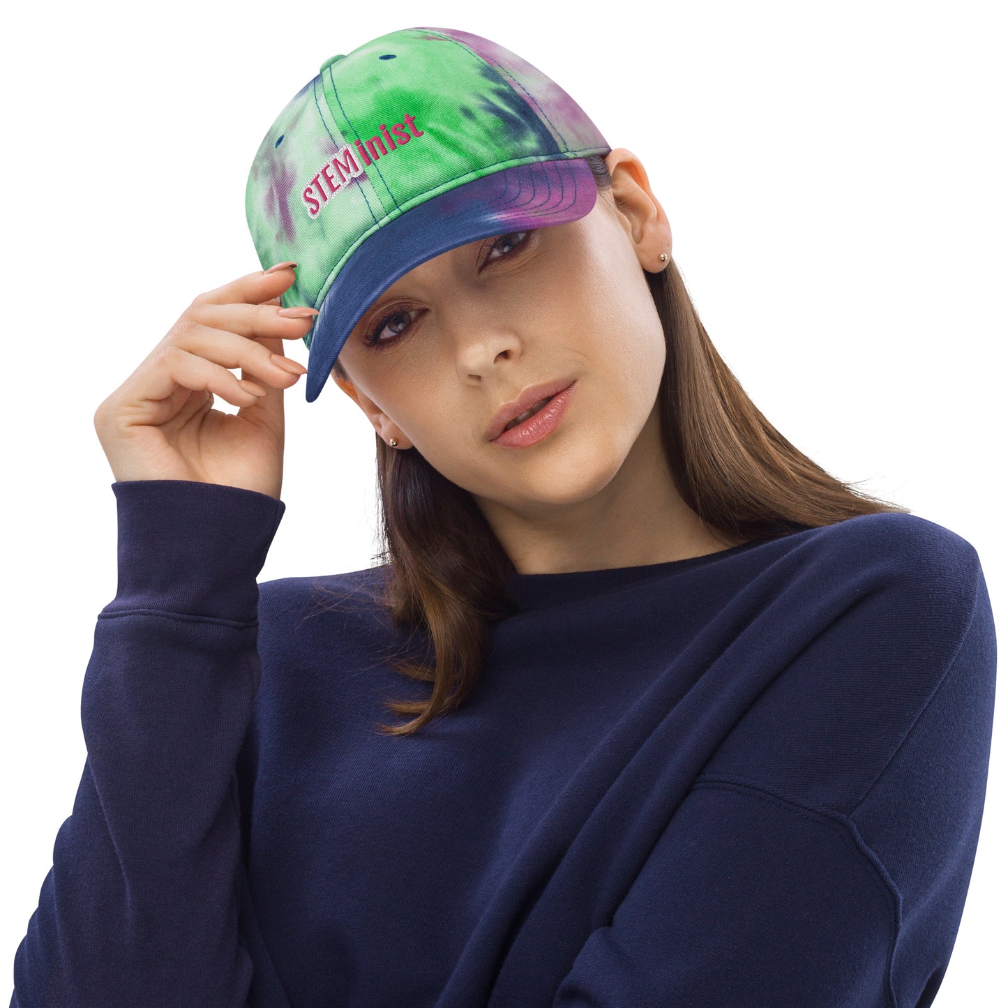 STEMinist Tie dye hat